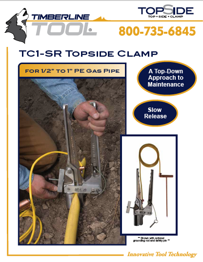 tc1sr, tc1-sr, tc1-sr literature, timberline tc1sr, squeeze tool, squeeze off, pipe squeeze, timberline squeeze tools, gas pipe