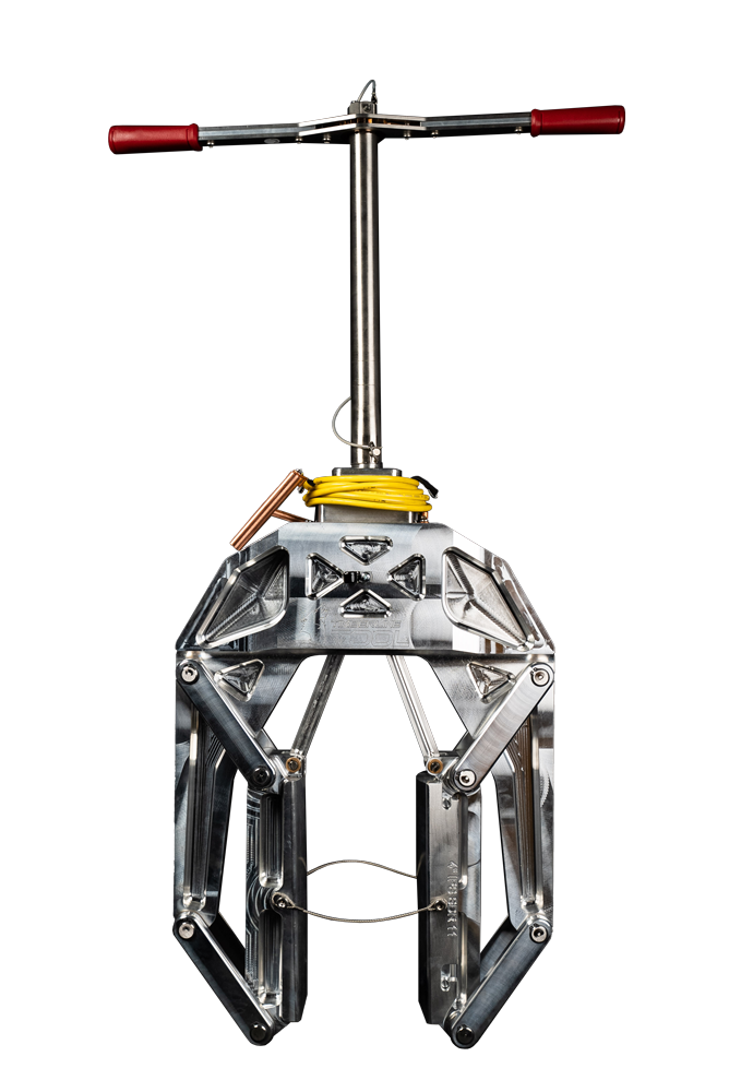 Timberline Tool TR650 your top-down remote squeeze-off solution for 90 mm–180 mm PE pipe.